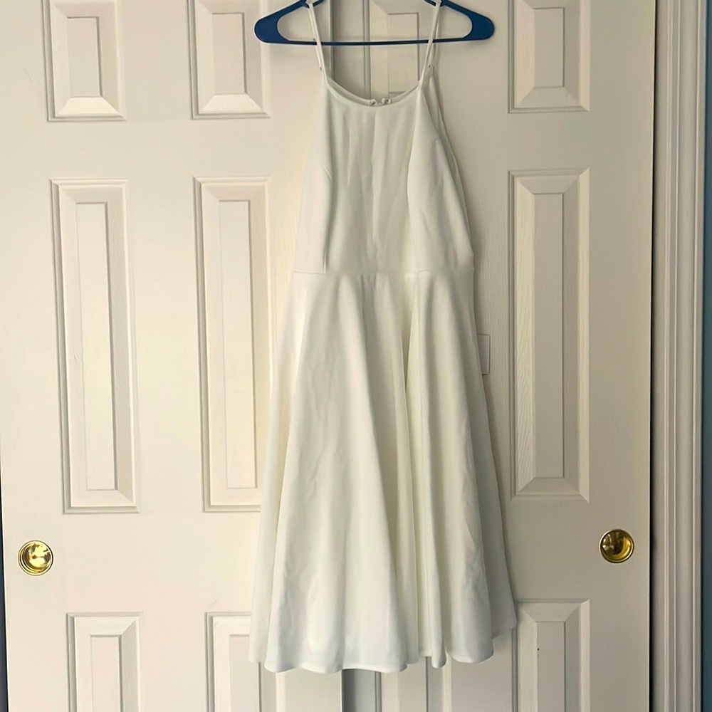 White skater dress never worn with tags!